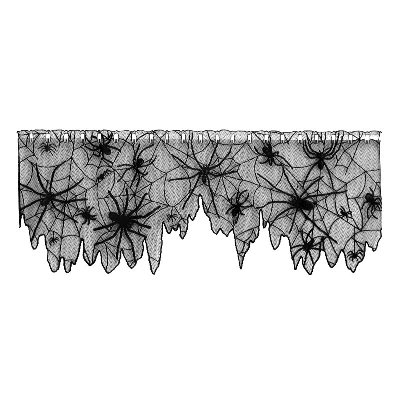 Creepy Crawly Floral Swag Window Valance