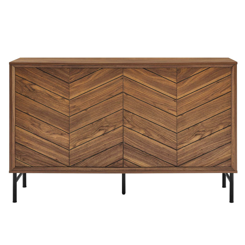 Harper Chevron Sideboard by Modway, Walnut