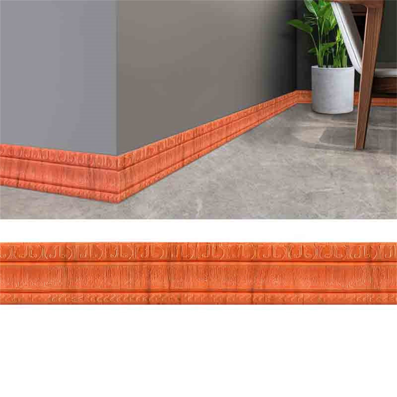 Mousse auto-adhésive en mousse moulée adhésive décorative murale de ligne de plinthe de bordure de papier peint pour le salon