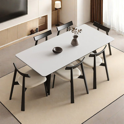 French vintage rectangular dining table set
