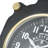 Modern Black Metal Desk Clock with Gold Accents - 6" Analog Tabletop Clock for Home or Office Decor