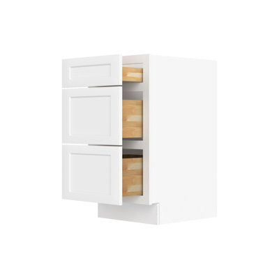 Furinno Shaker Bath Vanity Cabinet without Top, Ready to Assemble, 21 D x 18 W x 34.5 H, White