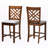 Karmisha Gray Fabric and Brown Solid Wood Chair, 42.52'' H X 18.31'' W X 20.28'' D