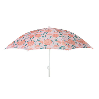 Ariarna 140 cm W X 140 cm D Round Beach Parasol with Manual Lift