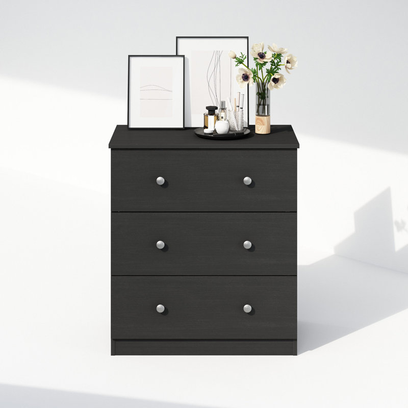 Latitude Run® Frans Simple Design Console Table with 3 Drawers for Entryway, Living Room, Americano