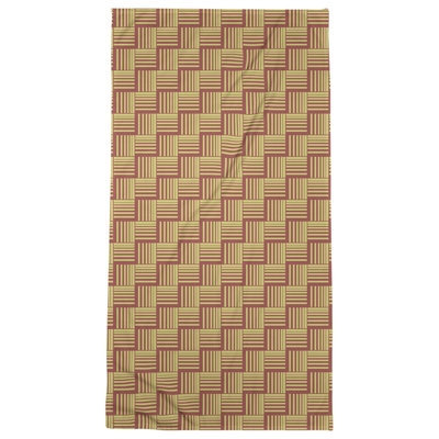 Serviette de bain à rayures Baskettressée classique