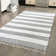 Rinker Hand-Knotted Cotton Gray/Off White Area Rug
