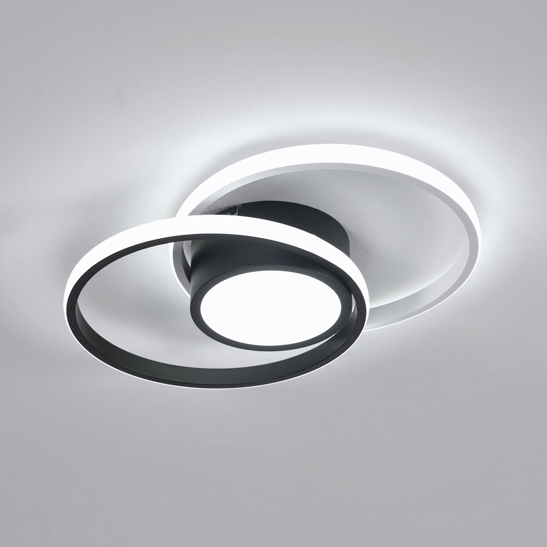 Modern Double Round 40CM LED Flush Mount Ceiling Light