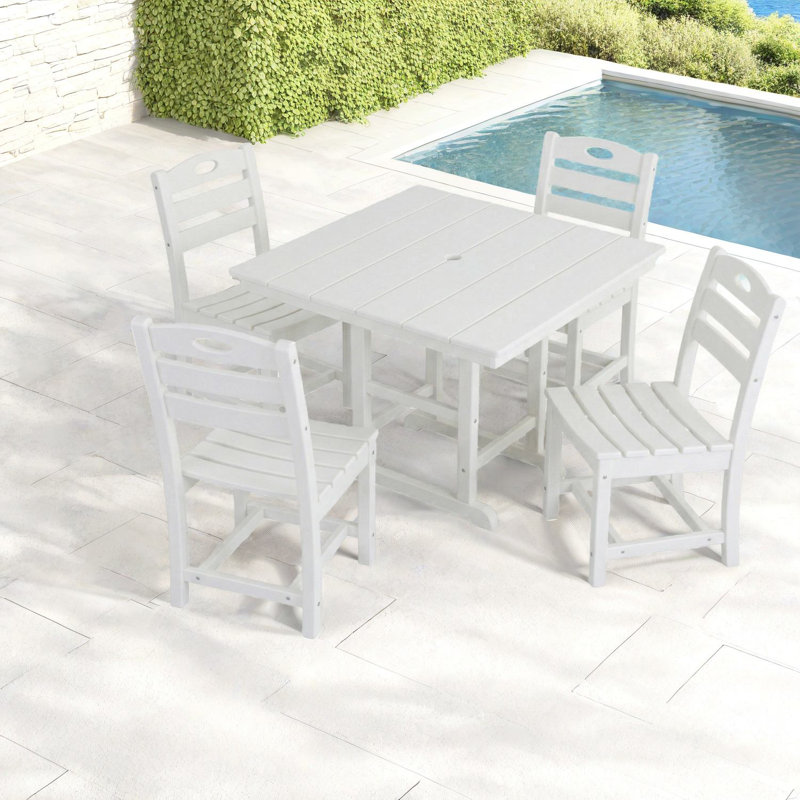 Ensembles de salle à manger de siège, ensemble carré moderne en Hdpe pour terrasse