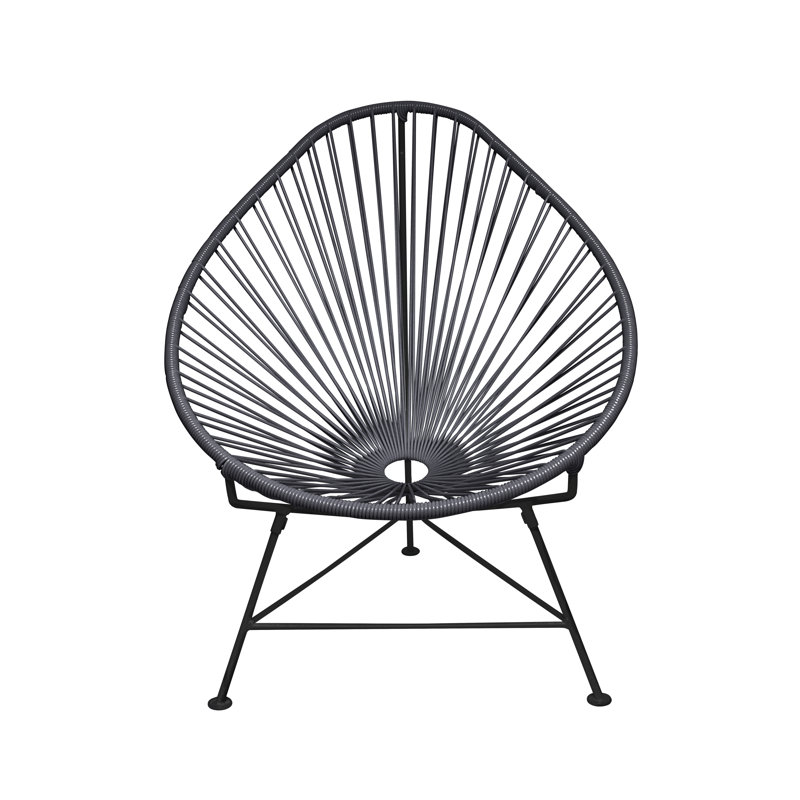 Chaise de jardin, Gris / Noir