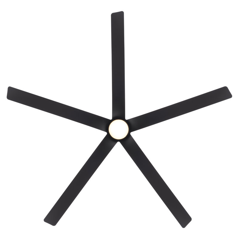Ventilateur de plafond intelligent à 5 pales intérieur / extérieur Smooth 5 avec lumière DEL à intensité variable intégrée et télécommande Bluetooth incluse, température de couleur sélectionnable (2700K, 3000K, 3500K, 4000K)