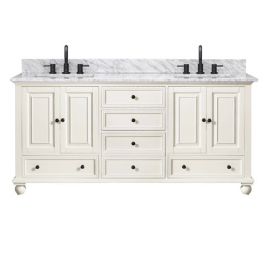 Thompson 61" Double Modern Bathroom Vanity Set