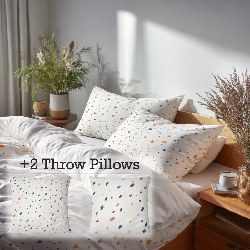 Ensemble d'édredon 6 pièces Modern Modern, Queen Comforter + 5 Additional Pieces