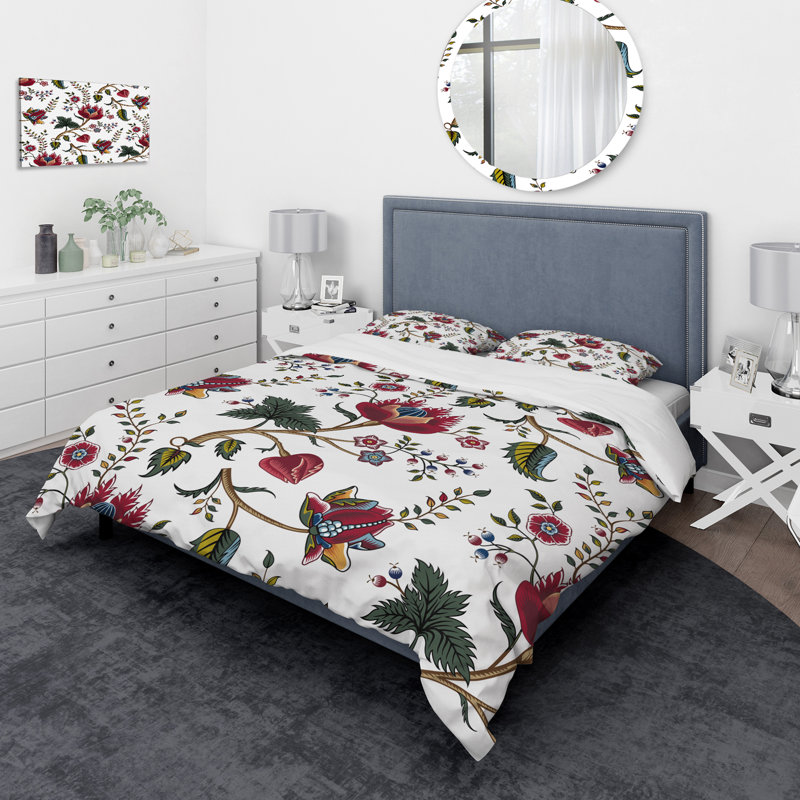 Ensemble de housse de couette tropical, Housse de couette double / grand + 2 taies
