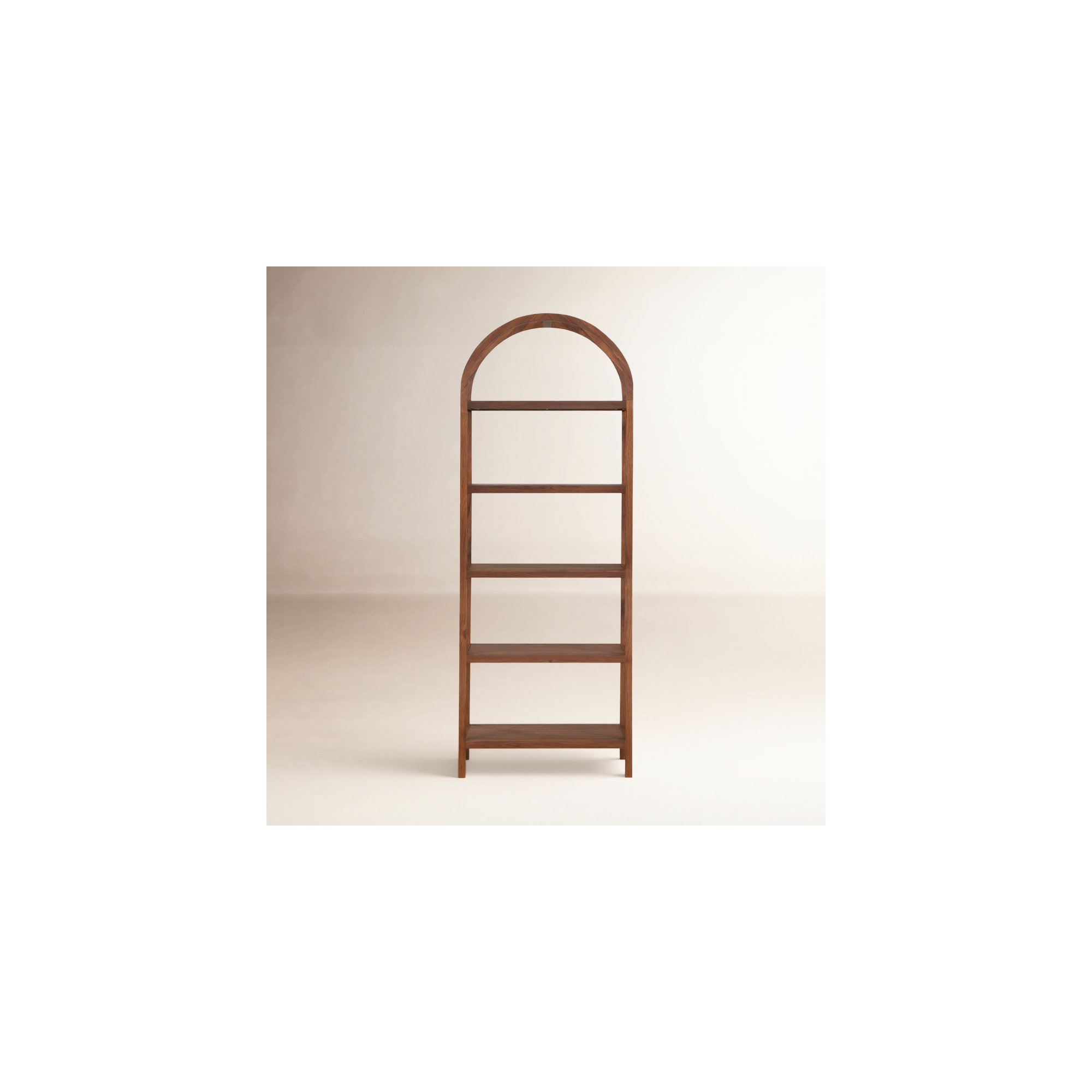 Mishra Standard Bookcase, Walnut