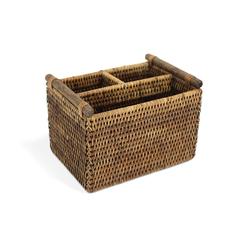 Panier de télécommande, Brun antique