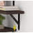Wall-Mounted Brown Rustic Wood Corner Hanging Shelf Set (4 Pieces), Multi-Functional Storage And Display Shelf, Suitable For Home Décor, Kitchen, Bathroom, And Office Spaces.-1595565469