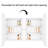  16X24 Inch White Surface Mount Or Recessed Medicine Cabinet With Round Corner Mirror And Adjustable Shelves-876276433-876276446