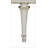White & Silver Shimmer Finish Console Cabinet