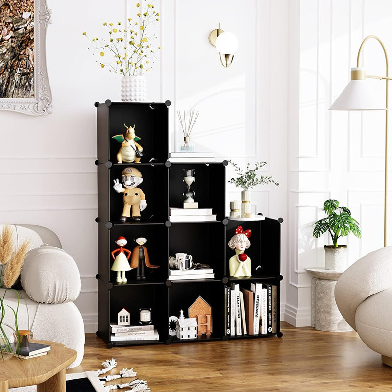 Cube Storage, 9-Cube Bookshelf, Plastic Closet Cabinet O...