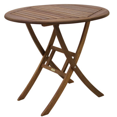 Table bistro pliante en bois massif Suki