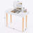 Vanity Table with Solid Wood Legs and Flip-Up High Definition Mirror