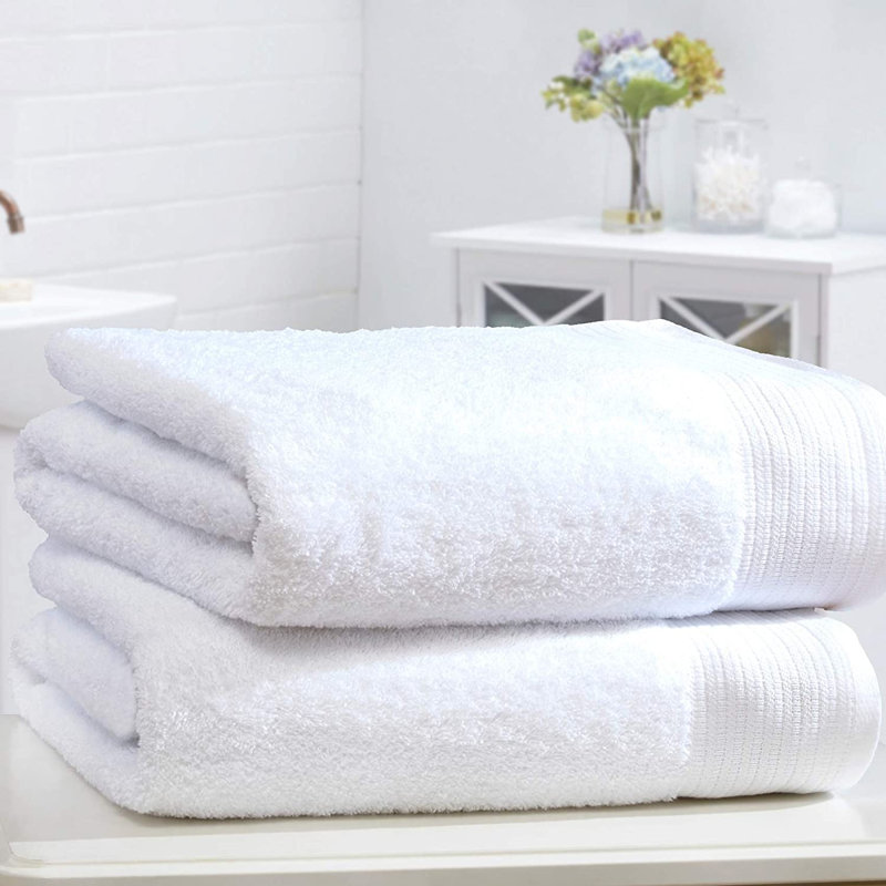 Bunns Plush Bath Towel, White