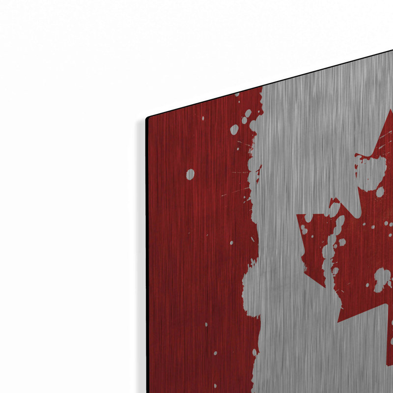 Art mural en métal «Canada» Lark Manor ™, H 12 po x l 16 po