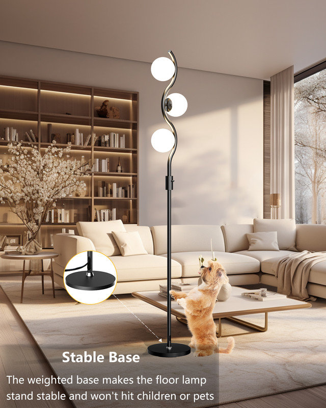 Lampe sur pied Malvie 60 Mid Century