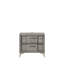 2 Drawer Nightsand In Gray Bookmatched Veneers