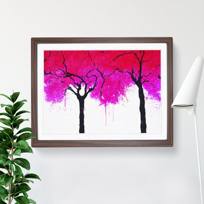 Cherry Blossom Tree Drips - Single Picture Frame Painting