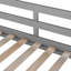 Lit mezzanine simple en bois massif avec échelle-189857667
