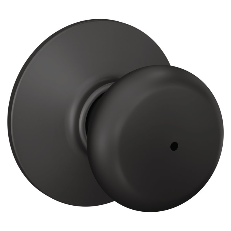 Plymouth Bed and Bath Knob, Matte Black