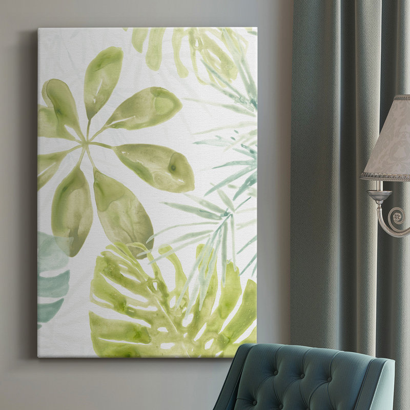 Island Medley II - peinture sur toile tendue, H 18 po x l 12 po x P 1 po