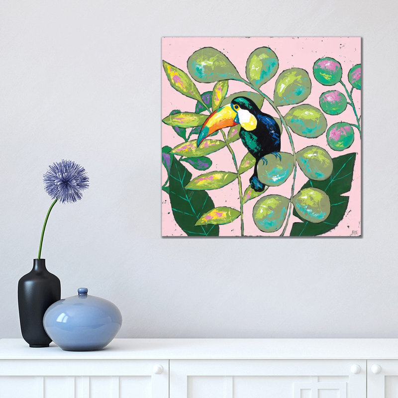 Tropics I by Jade Reynolds - Wrapped Canvas Painting, 45.72 cm H x 45.72 cm W x 3.175 cm D