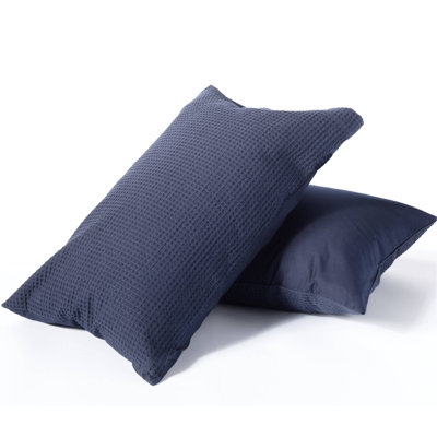 Cotton Waffle Standard Pillowcase Pair