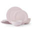 Trellis Pink 12-Pc Dinnerware Set, Service For 4, Bone China