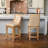 Maven Lane Vienna Swivel Stool with Faux Leather Upholstery-92561092-92561093