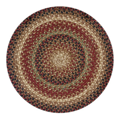 Jute Braided 15" Round Placemats Reversible Farmhouse Style (Set Of 6)
