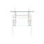Ensemble de 2, table basse moderne en verre trempé, table de bout, table carrée-275560782-275560783-275560881