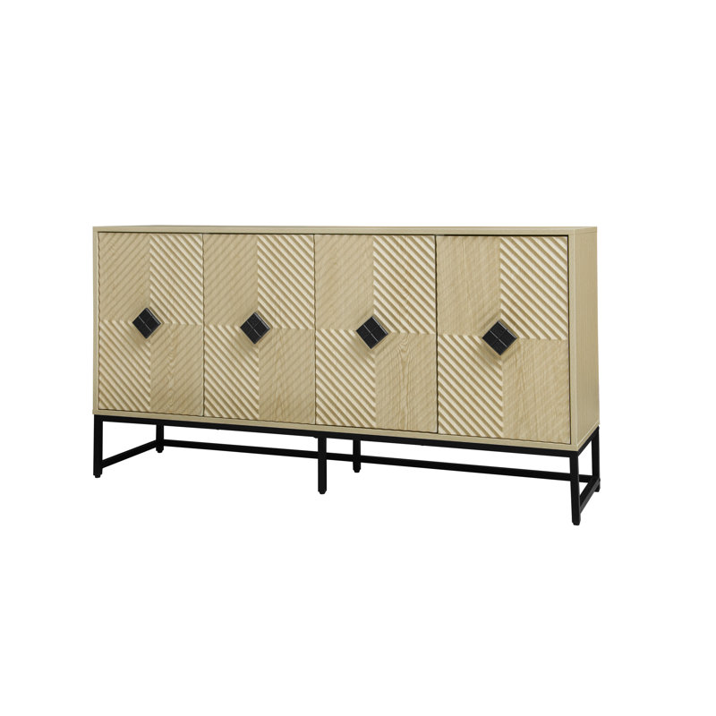 Carved 4 Door Sideboard