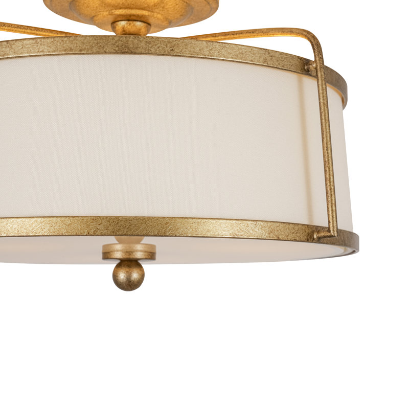 Plafonnier semi-encastré 3 lumières