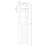 RiverRidge Madison Single Door Tall Bathroom Cabinet Storage Organizer with an Open and Adjustable Interior Shelves - White-1041524588