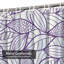 Rideau de douche imperméable moderne à motif floral et mauve avec 12 crochets-501149652