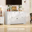 Buffet 54 po, armoire de cuisine, blanc