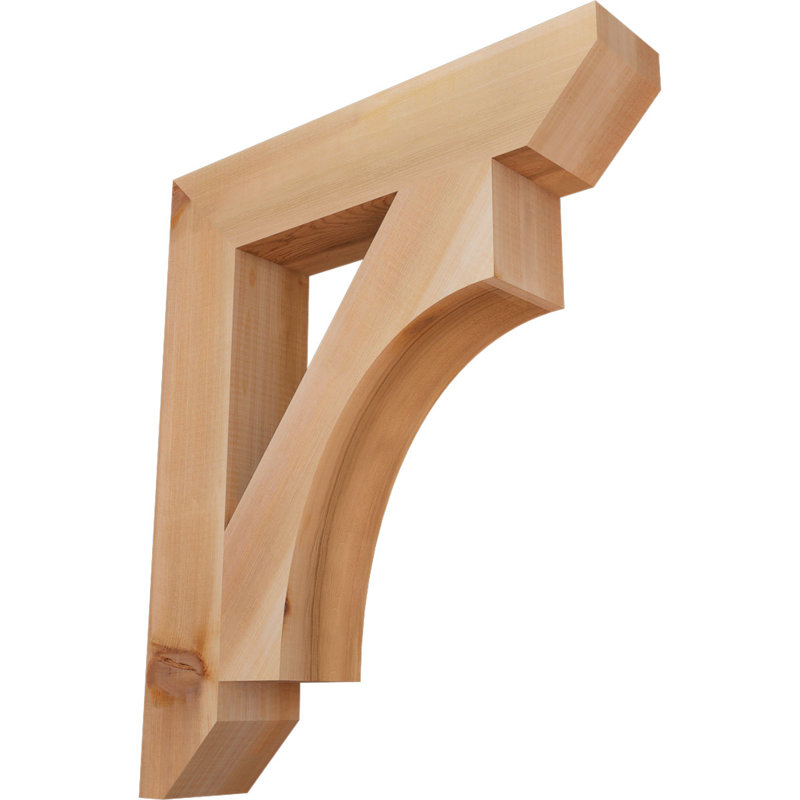 Support en bois Westlake, Cèdre rouge, H 24 po x l 3,5 po x P 20 po