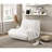 Luxury Button - Beige Microfiber Floor Chair For Relaxing In Living Room, High Resilience Foam, Zipper Closure, 300Lbs Load, 33.5" Seat Width-94776606