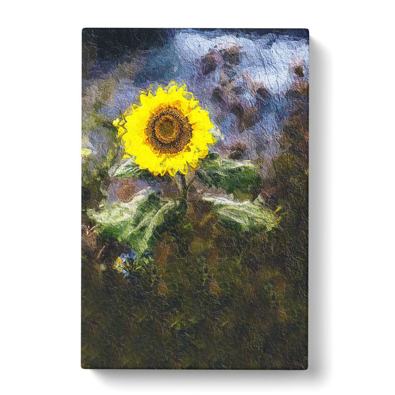 Sunflower - Wrapped Canvas Painting, 60cm H x 40cm W x 3cm D