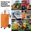 Chariot à carburant portatif 30 gallons avec pompe manuelle, réservoir de transfert de gaz et de gazole sur roues-128554599
