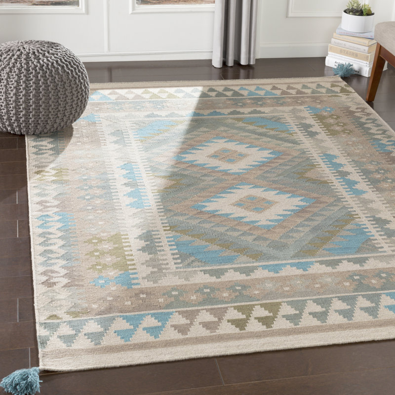 Nalston Wool Southwestern Indoor Rug, Rectangle 8' x 10'